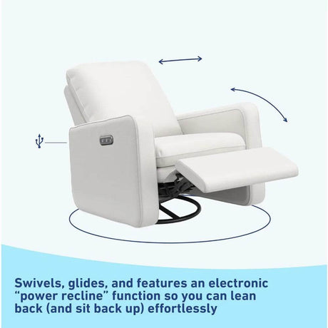 Electronic Power Recliner Swivel Glider Chair - Calmora - Sleep Galleria