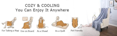Arc - Chill Cooling Organic Cotton Blanket - Driftwood - Sleep Galleria