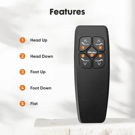 Ergonomic Electric Adjustable Bed Frame With Wireless Remote - Calmora - Sleep Galleria