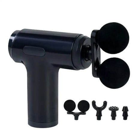 Portable Quiet Handheld Electric Muscle Massager with 4 Heads - Sleep Galleria
