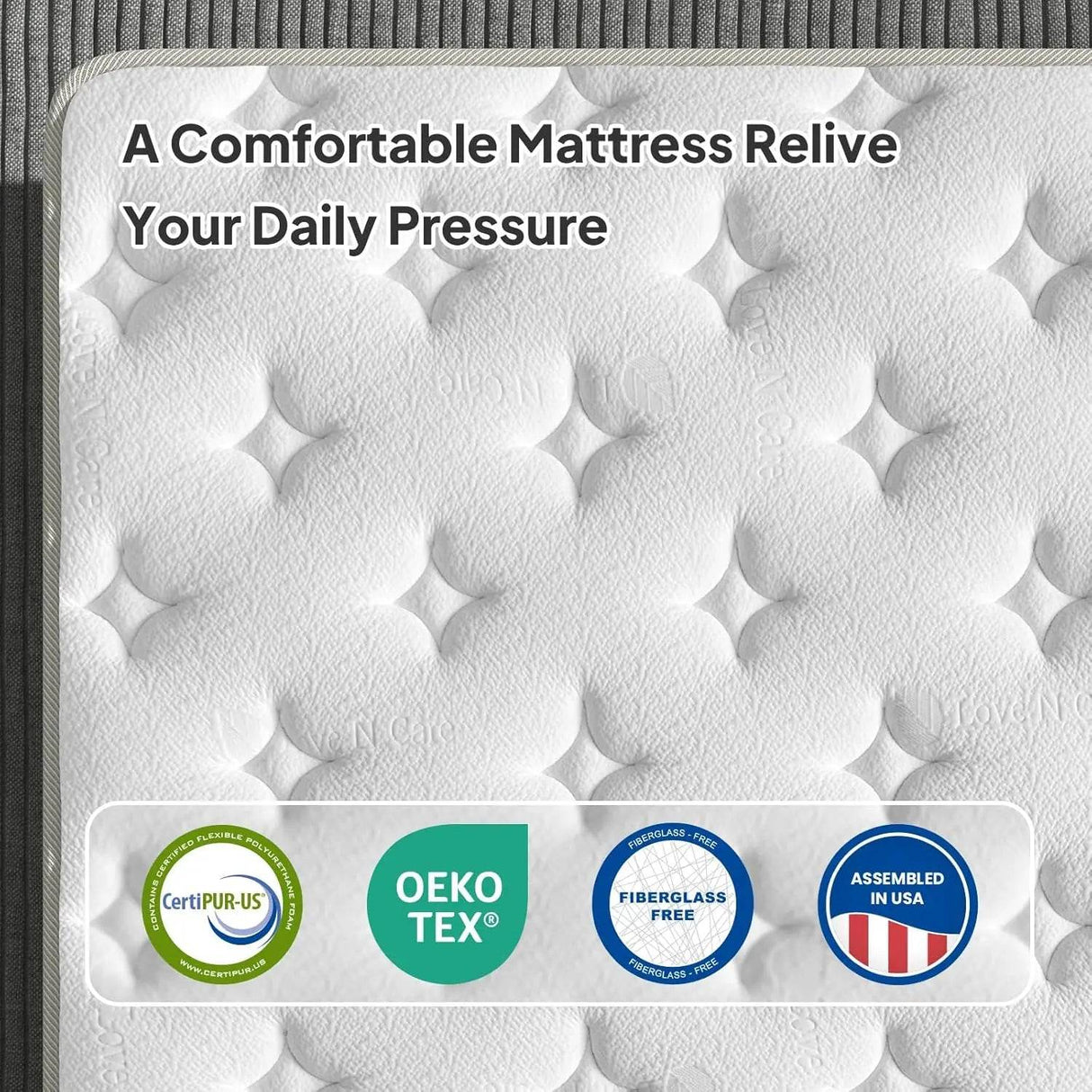 Medium Gel-Infused Hybrid Memory Foam Mattress - Sleep Galleria