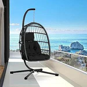 Outdoor Patio Egg Chair with Stand - XMSJ - Sleep Galleria