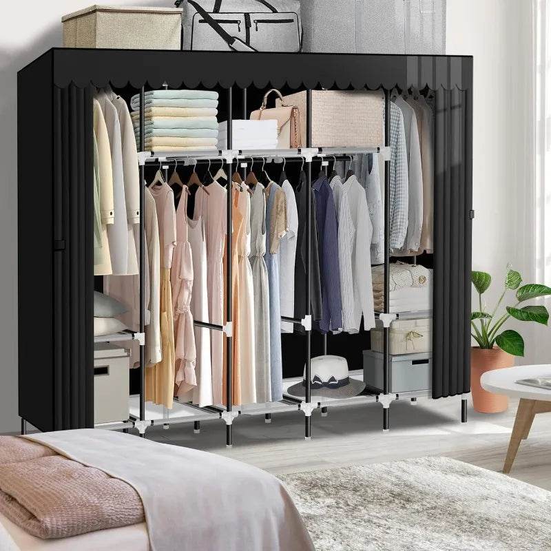 82-Inch Portable Wardrobe Closet With Shelves - Sleep Galleria