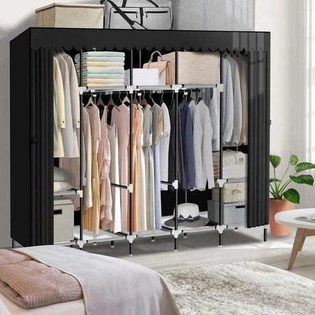 82-Inch Portable Wardrobe Closet With Shelves - Sleep Galleria