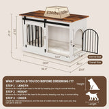 Farmhouse Style Large Indoor Dog Kennel Furniture