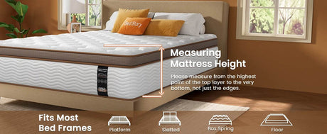 Medium Hybrid Gel Memory Foam Mattress - BedStory - Sleep Galleria