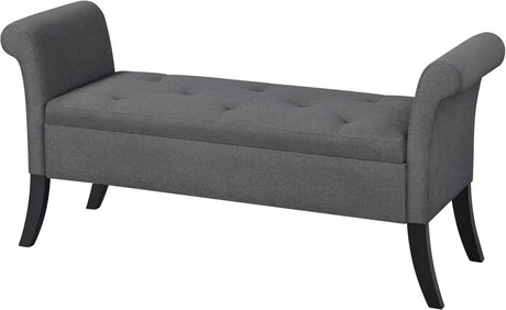 Vintage Faux Leather Storage Bench - ZUIYU - Sleep Galleria