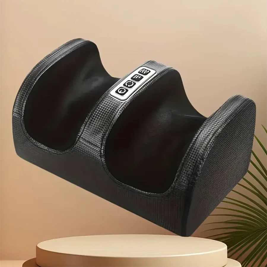 Electric Heated Foot And Leg Kneading Massage Device