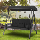 Outdoor Patio Swing with Adjustable Canopy - Sleep Galleria