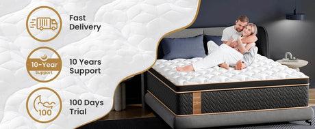 Medium Gel Memory Foam Hybrid Mattress - BedStory - Sleep Galleria