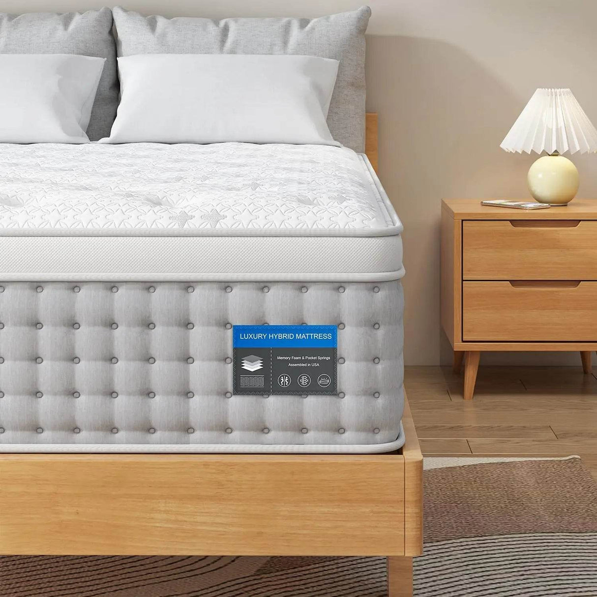 Medium Gel Memory Foam Hybrid Mattress - Sleep Galleria