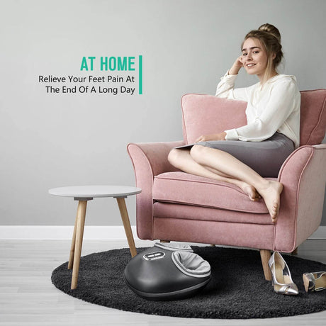 Electric Foot Massager Heating Air Compression Shiatsu Therapy - Sleep Galleria