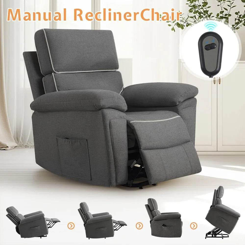 Electric Overstuffed Power Lift Recliner Chair - Sleep Galleria