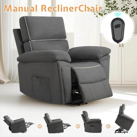 Electric Overstuffed Power Lift Recliner Chair - Sleep Galleria