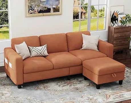 Modern Convertible L Shaped Sectional Sofa - Calmora - Sleep Galleria