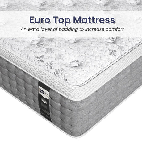 Medium Gel Memory Foam Pocket Spring Mattress - BedStory - Sleep Galleria