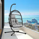 Outdoor Patio Egg Chair with Stand - XMSJ - Sleep Galleria