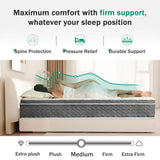 Medium Hybrid Gel Foam Pocket Spring Mattress - Sleep Galleria