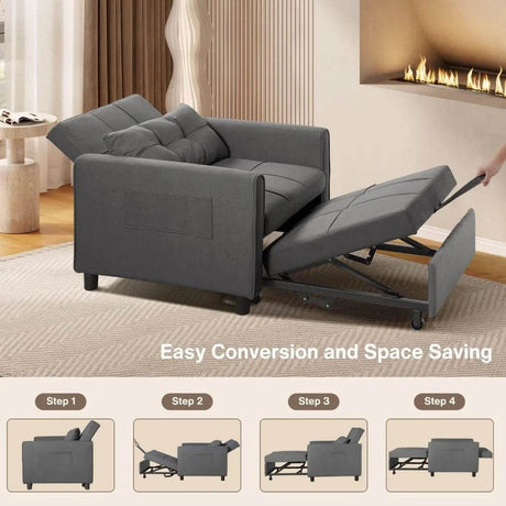3 - in - 1 Convertible Sleeper Chair Bed - XMSJ - Sleep Galleria