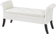 Vintage Faux Leather Storage Bench - Sleep Galleria