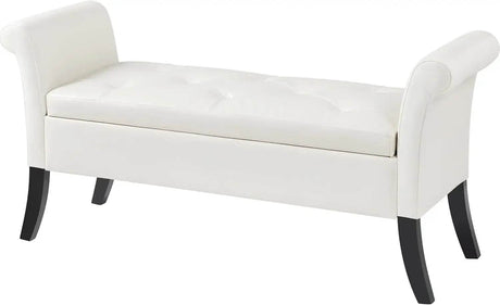 Vintage Faux Leather Storage Bench - ZUIYU - Sleep Galleria