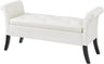 Vintage Faux Leather Storage Bench - Sleep Galleria