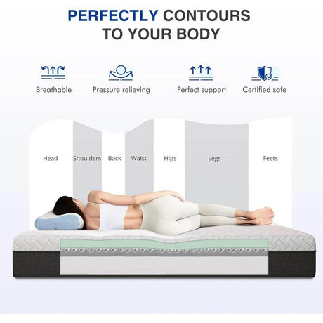 Soft 10 - Inch Gel - Infused Memory Foam Mattress - XMSJ - Sleep Galleria