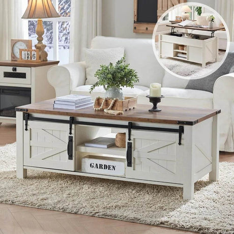 Farmhouse Lift-Top Coffee Table - Sleep Galleria