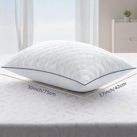 Pair of Soft Polyester Neck Support Pillows - BedStory - Sleep Galleria