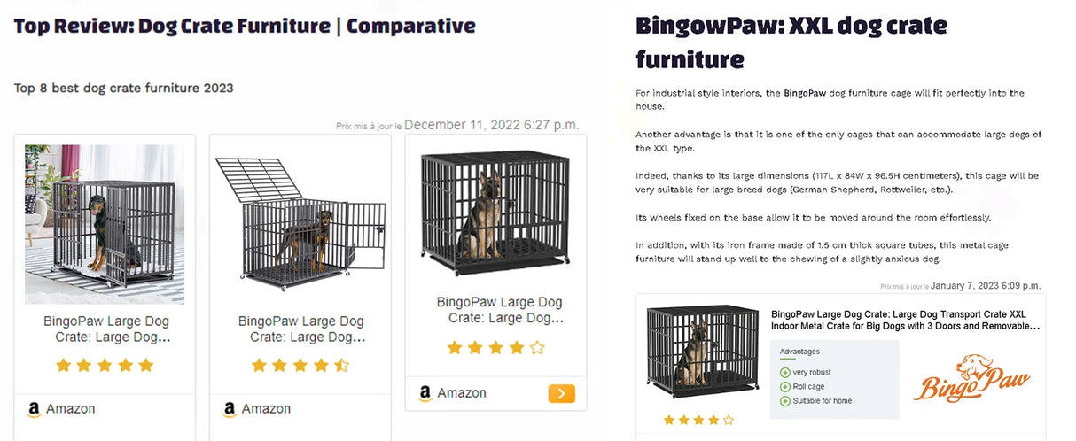 Heavy Duty Chew-Resistant Iron Dog Crate With Wheels