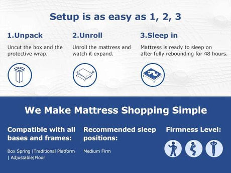 Medium Hybrid Memory Foam Pocket Spring Mattress - BedStory - Sleep Galleria