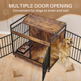 Industrial Wood Heavy Duty Large Dog Crate With Wheels