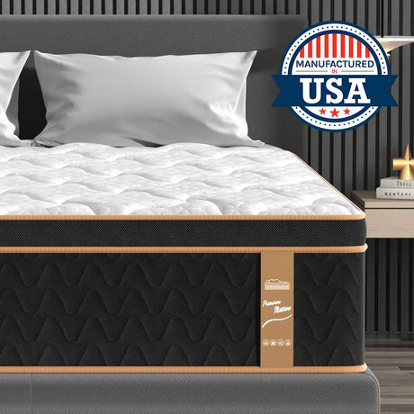 Medium Gel - Infused Memory Foam Hybrid Mattress - BedStory - Sleep Galleria