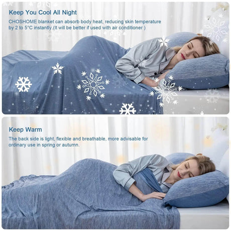 Arc - Chill Cooling Organic Cotton Blanket - Driftwood - Sleep Galleria
