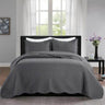 3-Piece Reversible Microfiber Quilt Bedding Set - Sleep Galleria