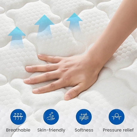Medium Hybrid Memory Foam Mattress - Amztree - Sleep Galleria