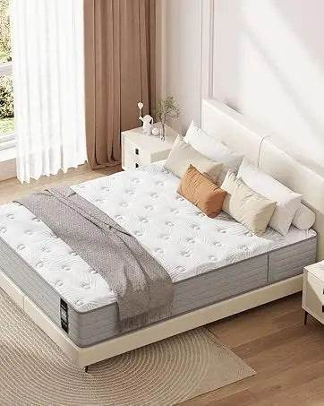 Medium 11 - Inch Hybrid Cooling Gel Memory Foam Mattress - Calmora - Sleep Galleria