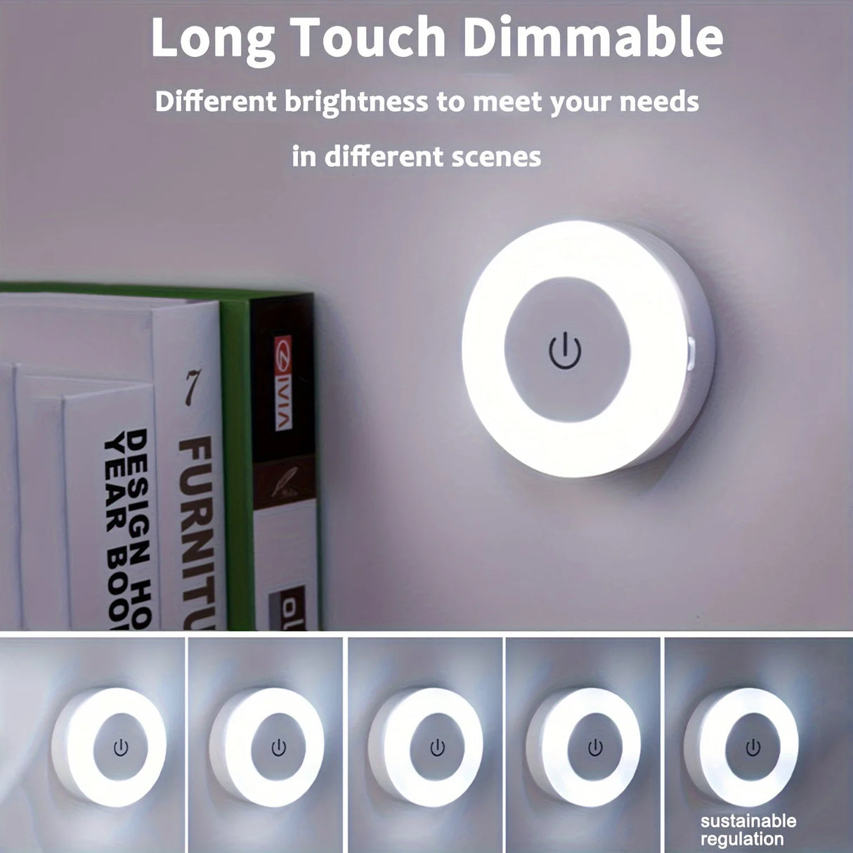 Rechargeable Touch-Sensitive LED Night Light