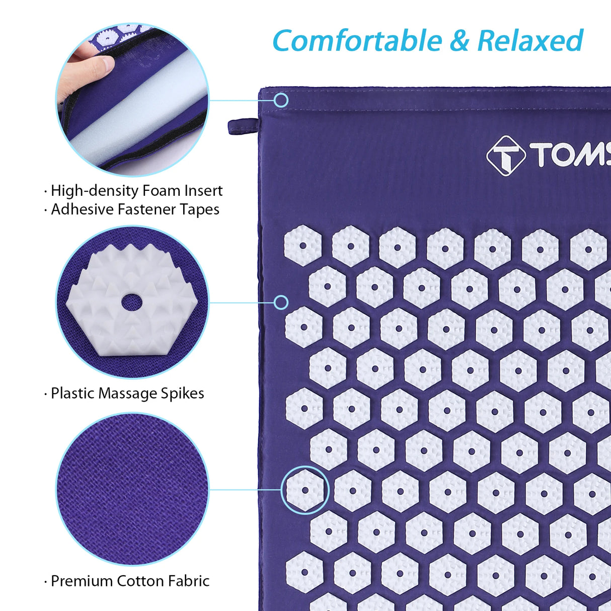 Acupressure Mat and Pillow Massage Set for Relaxation