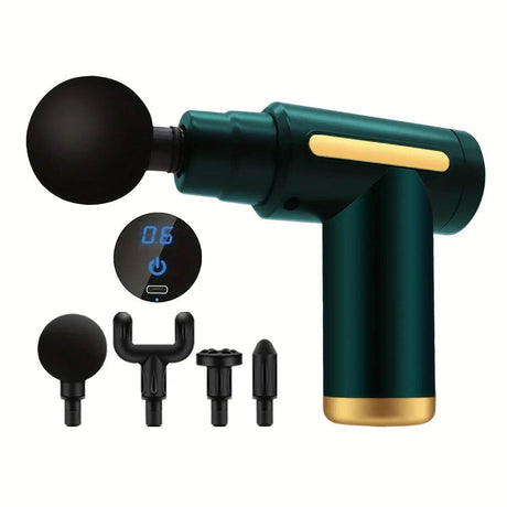 Portable Electric Digital Fascia Gun Massager With Led Display - Calmora - Sleep Galleria