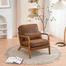 Mid - Century Linen Upholstered Accent Chair - Calmora - Sleep Galleria