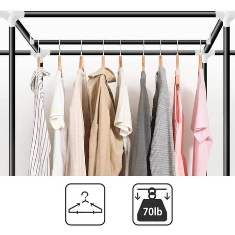 82-Inch Portable Wardrobe Closet With Shelves - Sleep Galleria