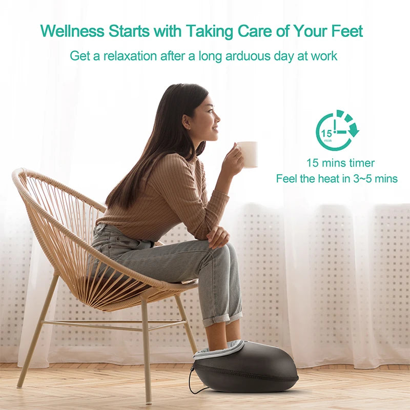 Shiatsu Electric Foot Massager With Heating Therapy