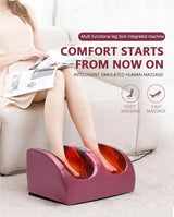 Electric Heated Foot And Leg Kneading Massage Device