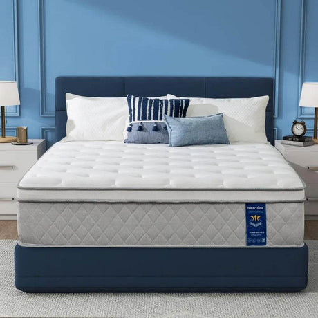 Full Mattress 12 Inch, Upgraded Coils Hybrid Mattress in a Box Full Size, Ergonomic Support, Gel Memory Foam & Individual Pocket - Sleep Galleria
