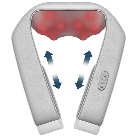 Shiatsu Heated Deep Kneading Neck And Shoulder Massager - Sleep Galleria