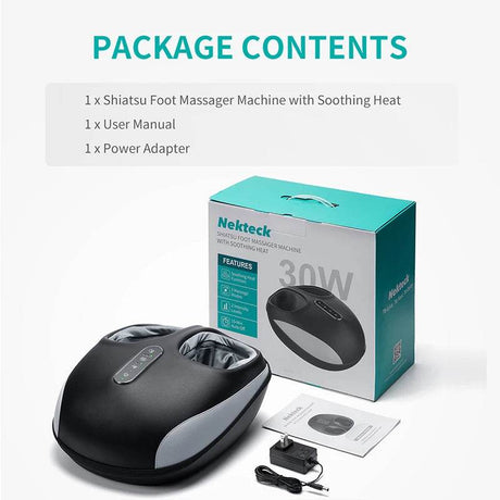 Shiatsu Foot Massager Machine with Heat Air Compression - Sleep Galleria