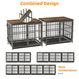 Multifunctional Wooden Dog Crate With Removable Tray