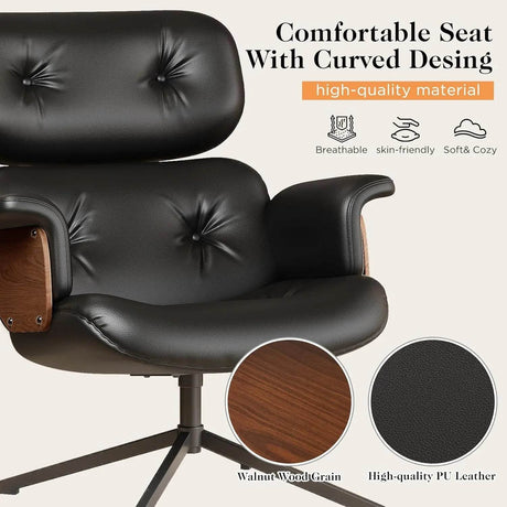 Mid Century Reclining Swivel Chair - XMSJ - Sleep Galleria