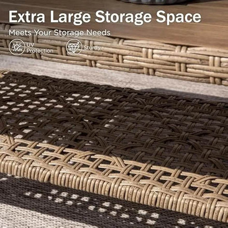 Bohemian Outdoor Wicker Patio Conversation Set - XMSJ - Sleep Galleria